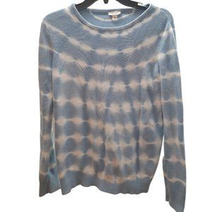 A.N.A. Long Sleeved Blue & White Tie Dye Sweater